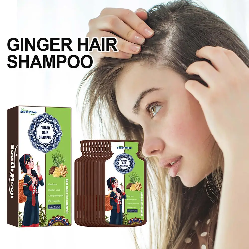 2024 Ginger Plant Extract Anti-Hair Loss Hair Shampoo Natural Hair Loss Ingredients Deep Shampoo Anti Nourishment Q2O6