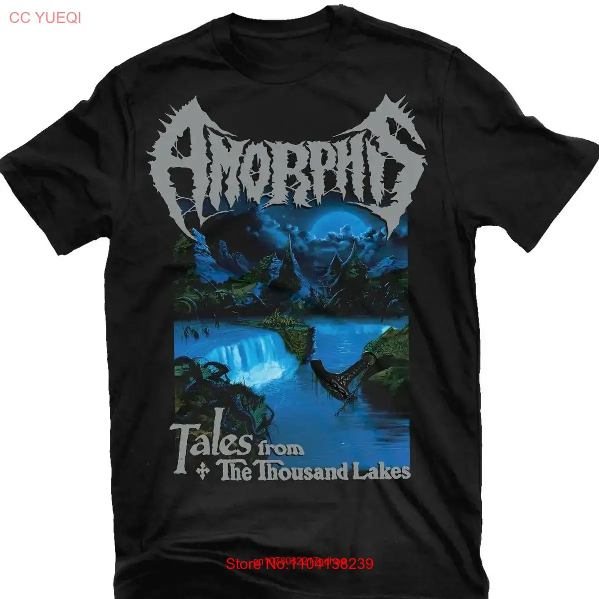 Amorphis band Tales from the Thousand Lakes T shirt black S 5Xl 1F871 long or short sleeves