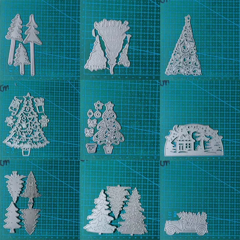 Christmas trees metal cutting dies mold Scrapbooking decoration paper craft knife mould blade punch template Embossing stencils