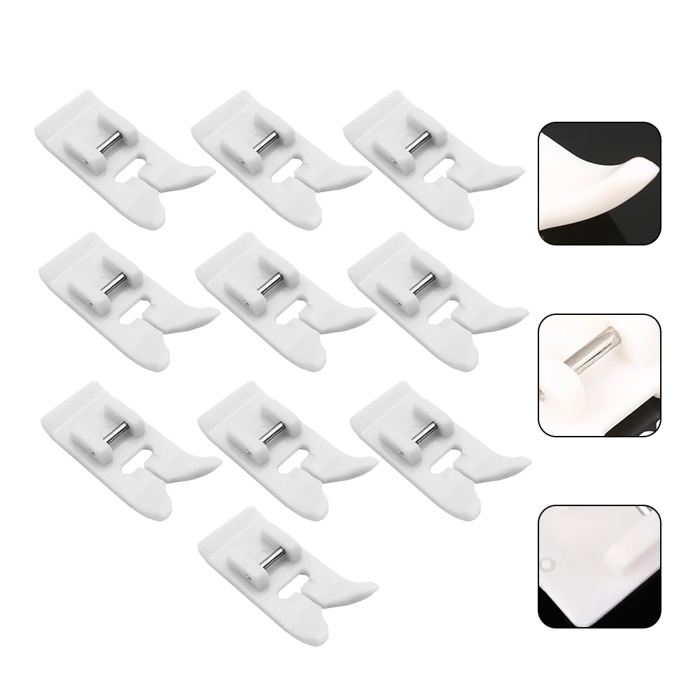 10 قطعة ماكينة خياطة ممتازة غير لاصقة قطعة قدم الضغط في ماكينة الخياطة تصميم محمول لخياطة اللحف المرقعة غير لاصقة قطعة قدم الضغط في ماكينة الخياطة #3