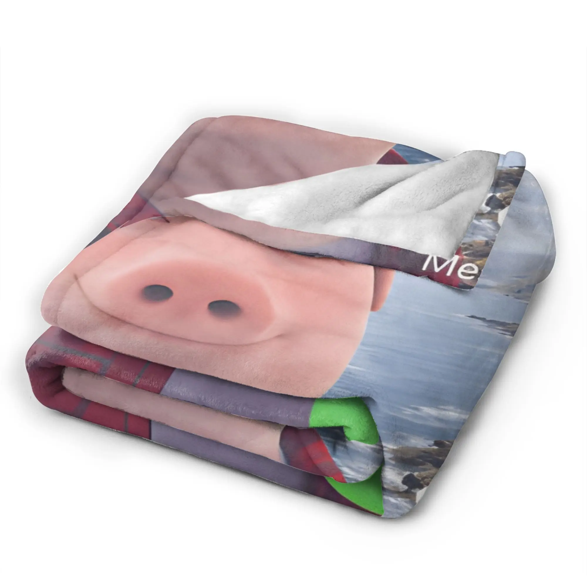 Super Soft Blanket Plane Travel John Pork is Calling Bedding Throws Trend  Bedspread For Couch Bed