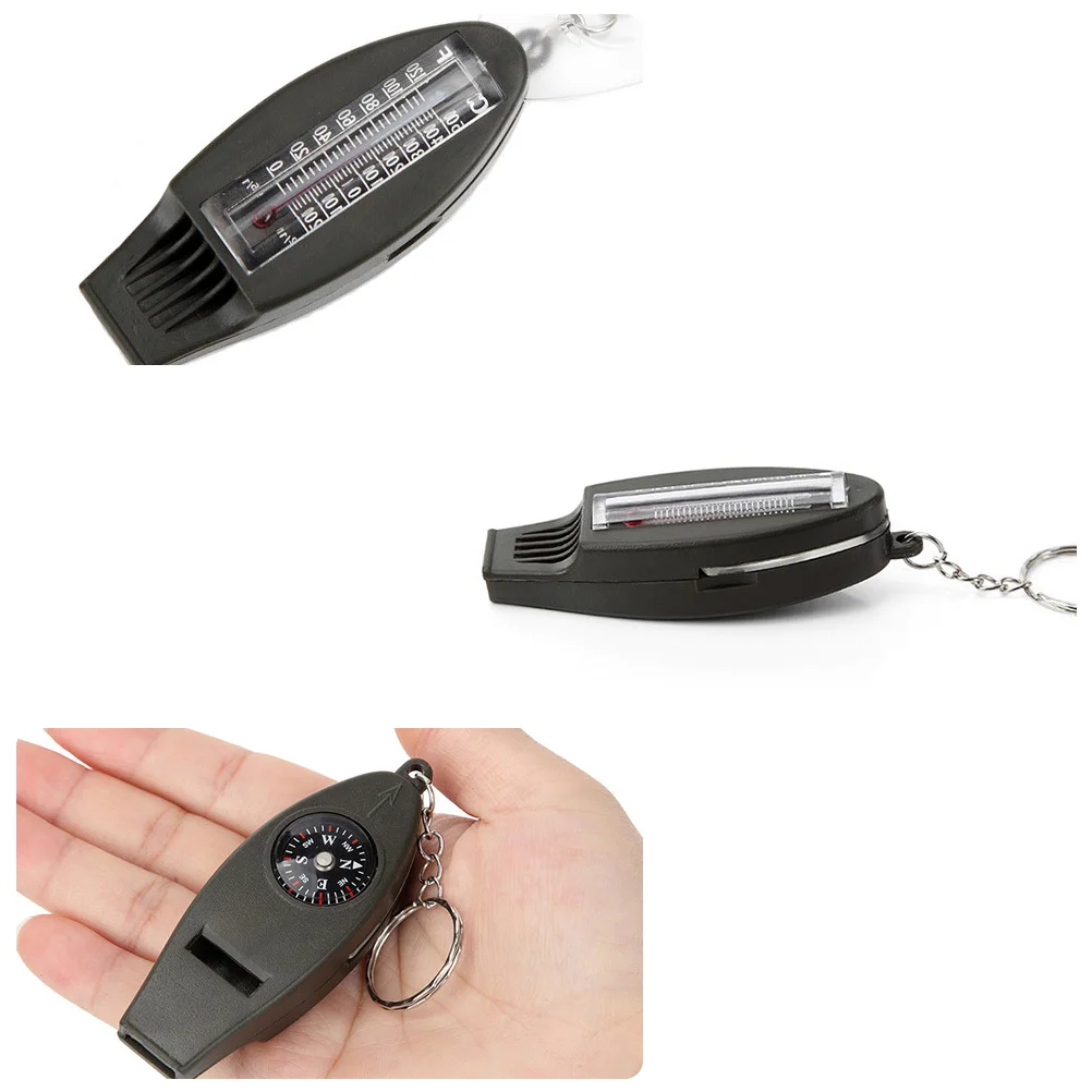 3 قطعة صفارات بقاء محمولة متعددة الوظائف في حالات الطوارئ والمشي لمسافات طويلة والتخييم والتسلق بصوت عال مادة ABS متينة