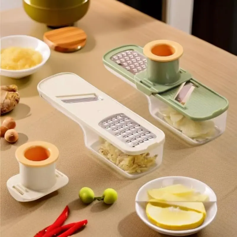 Многофункциональный мини-резак для чеснока и овощей, с контейнером