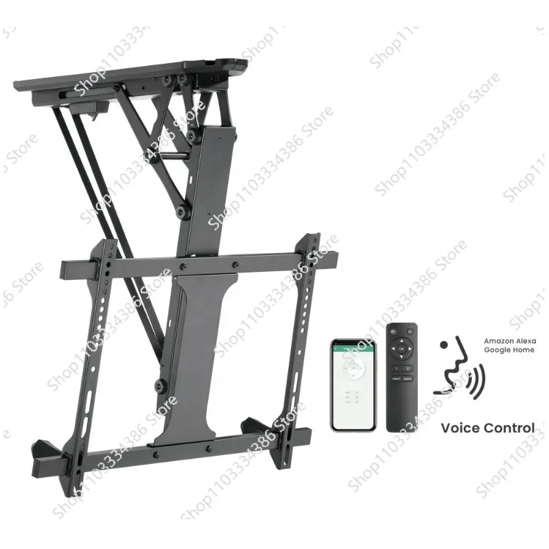 APP Remote Control Flip Down Smart Tilt Electric Adjustable Motorized TV Wall Ceiling Mount