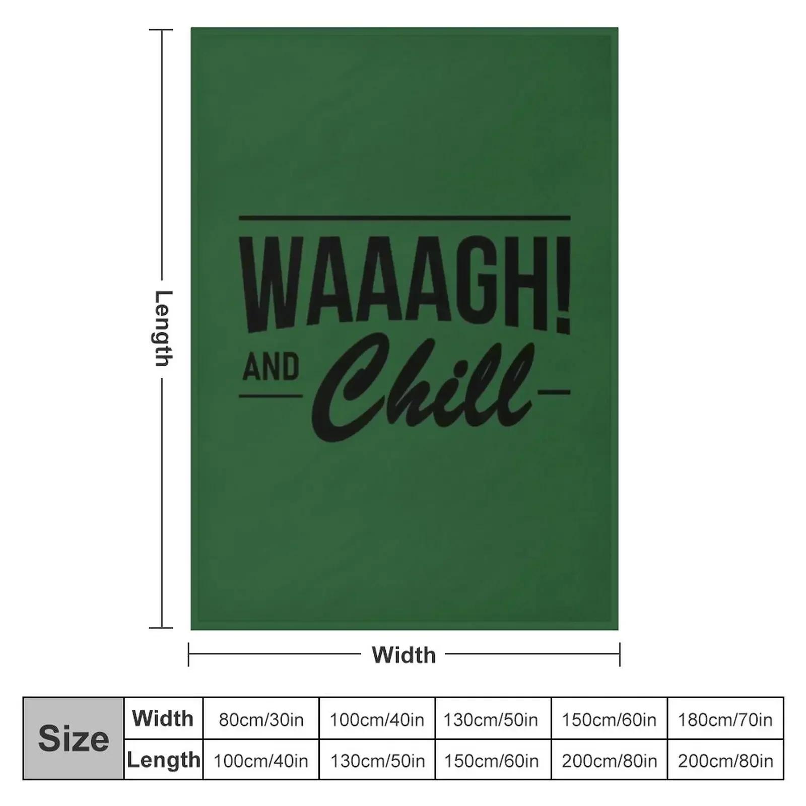WAAAGH! (and chill) Throw Blanket funny gift Flannels Bed Fashionable Large Fashion Sofas Softest Blankets