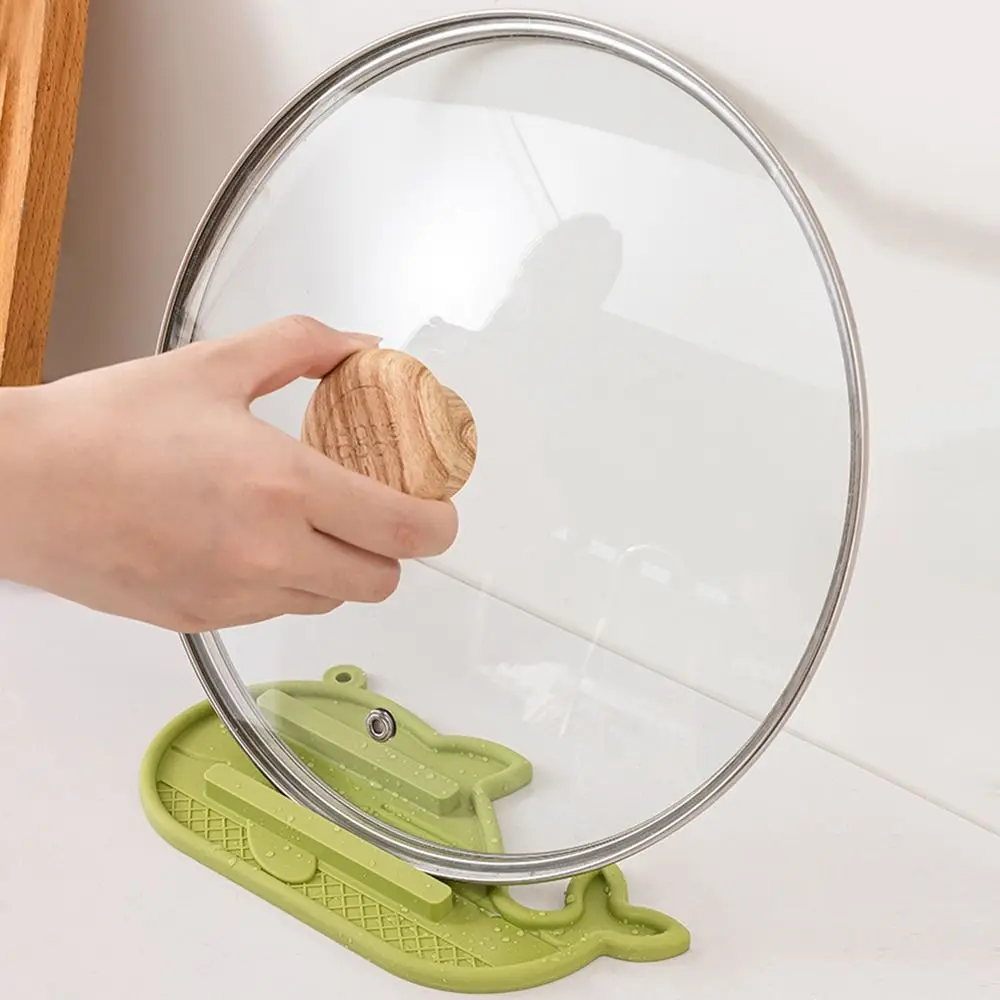 

Washable Pot Lid Storage Mat Multifunctional Non-slip Silicone Drain Pad Countertop Protector Faucet Draining Mat