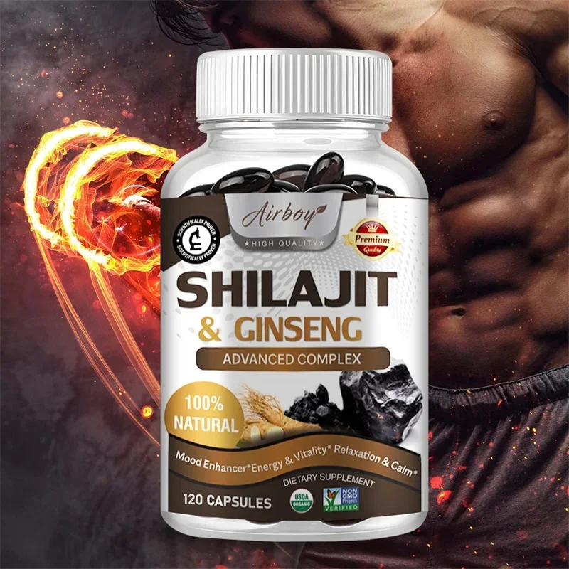 Shilajit - Impulso de energia, desempenho aprimorado, promove a circulação cardíaca e sanguíneaSuplementos de saúdeSuplementos