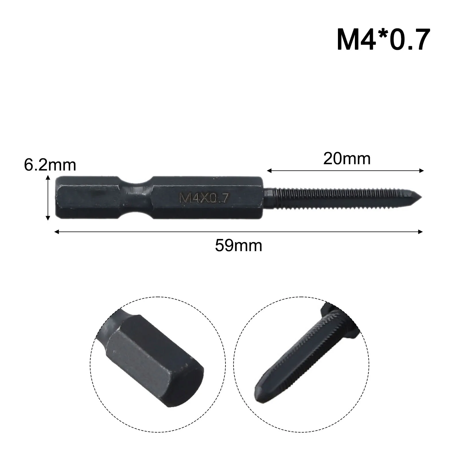

Drill Bit Set Hex Shank Tap Manual Tapping Operation Straight Flutes Design For Hand Drill Drilling Machine Accessory