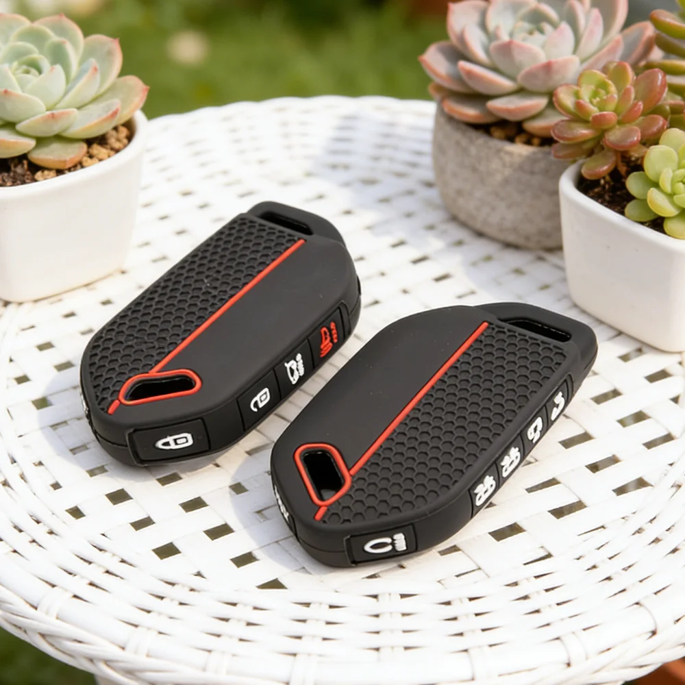 Grip‑Friendly Soft Silicone Key Fob Protective Case for Kia EV9 K3 K5 Carnival Picanto GT Line Sorento MQ4 KA4 2024