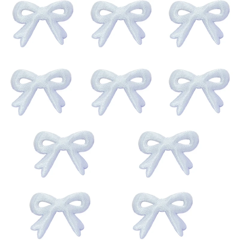 Artesanato desenhos animados bonito bowknot remendos acolchoados apliques acessórios cabelo feitos à mão lindas presilhas