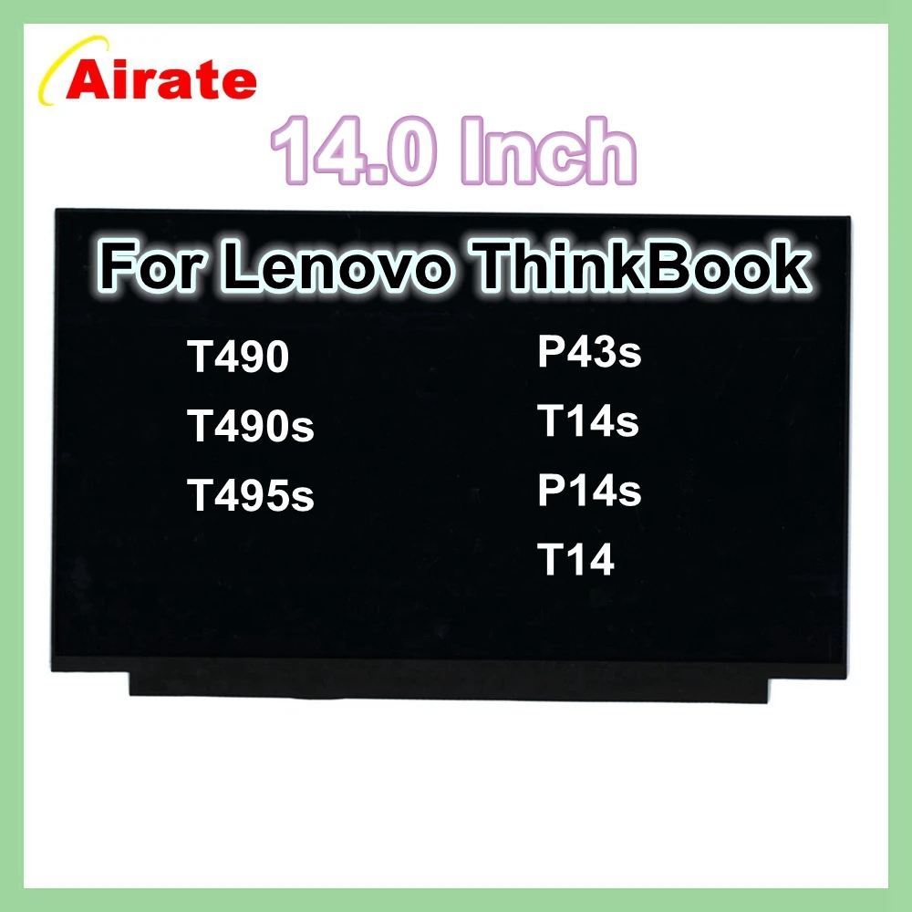 Imagem -02 - Painel Lcd Portátil para Lenovo Thinkbook Nv140fhm-n48 30pin E14 T490 T49s T495s P43s T14s P14s T14 Gen E14 Fhd Ips 140