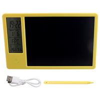 B03B-Multifunctional Electronic Desk Calendar LCD Handwriting Board With Alarm Clock Humidity Temperature LCD Message Board