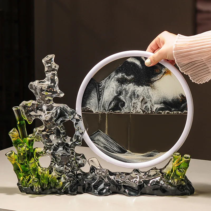 Gaosheng pintura de areia movediça ornamento luz luxo high-end sala de estar entrada tv gabinete escritório decoração high-end