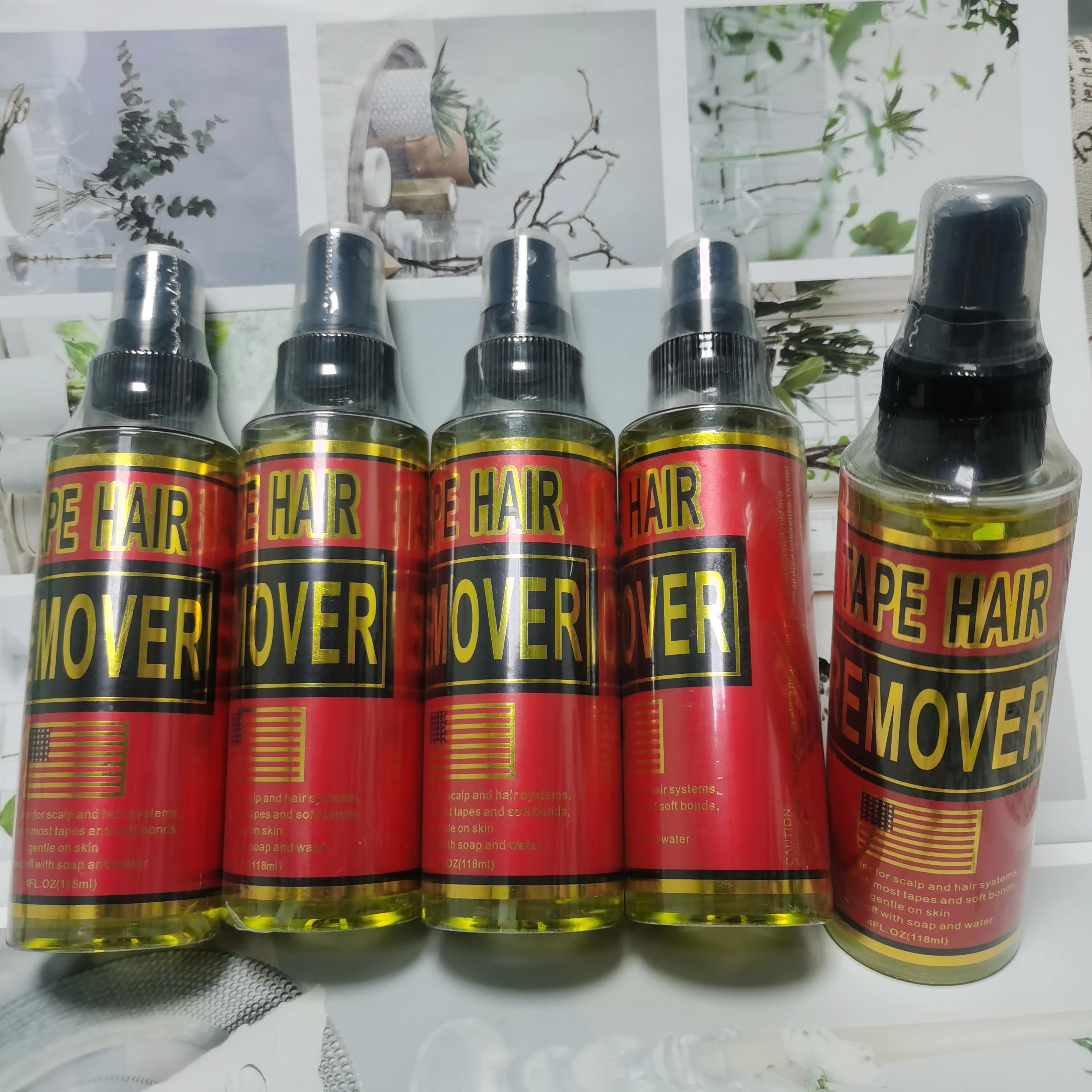 Kant Lijm Remover 4Oz 118ml Tape In Extension Remover Spray Tape In Remover Pruik Lijm Remover Lijm Oplosmiddel