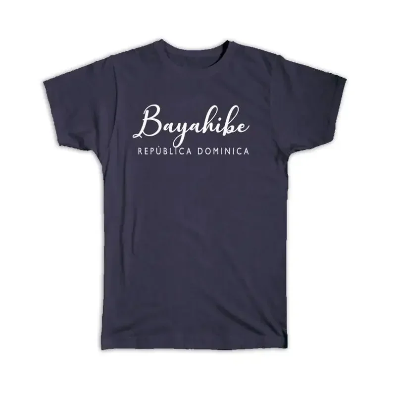 Bayahibe Cursive Typography Republica Dominica Tropical Beach T shirt Vintage Clothes