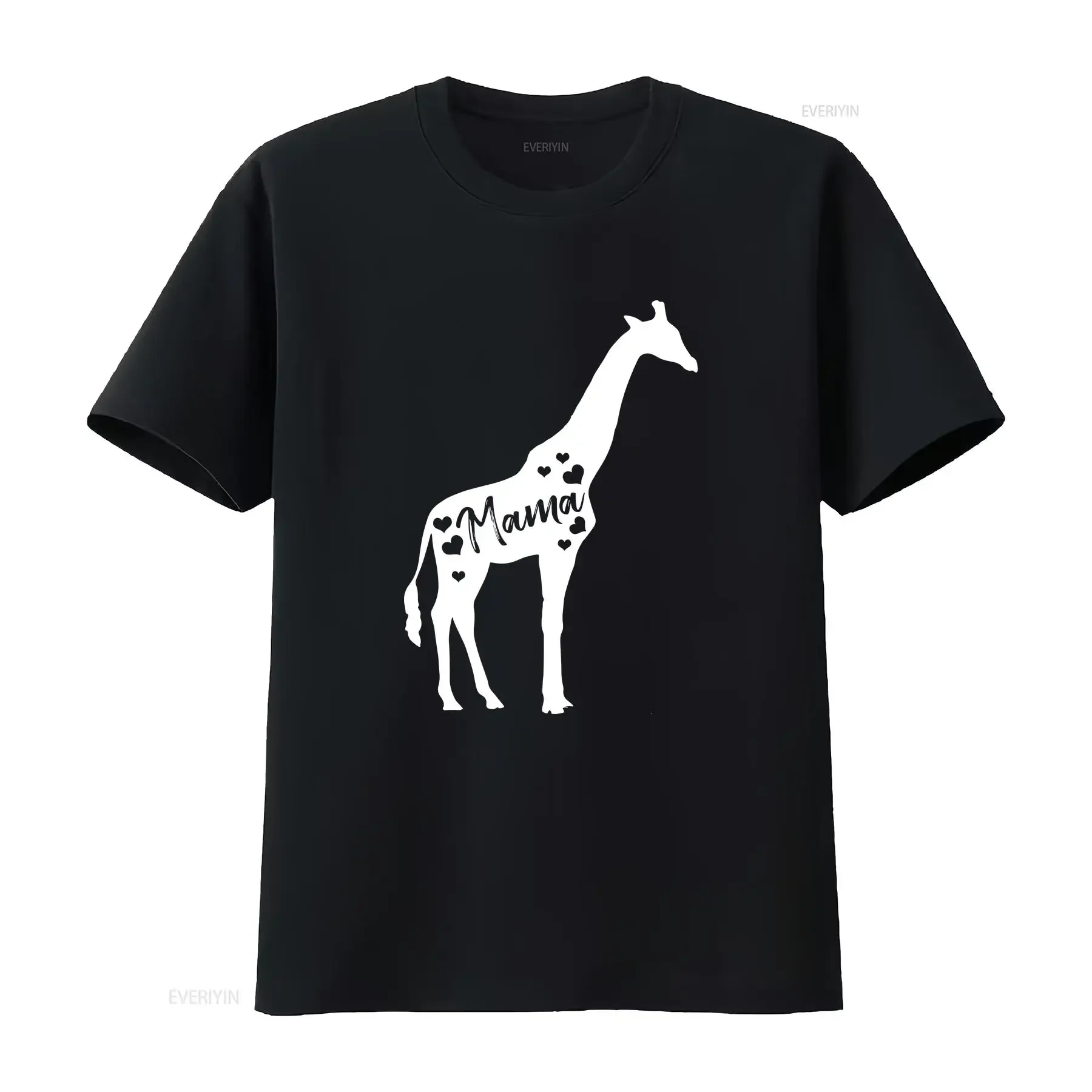 Mama Giraffe T Shirt Mothers Day Lover Herbivore Mom Mother Zookeeper  vintage Washed Slightly graphic homme Breathable
