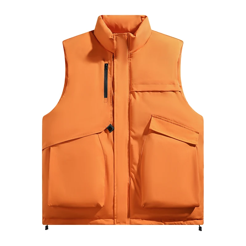 

Men's Autumn and Winter Fashion Trend Cold Proof and Warm Cotton Vest Outdoor Fishing Leisure Windproof Breathable Warm Vest
