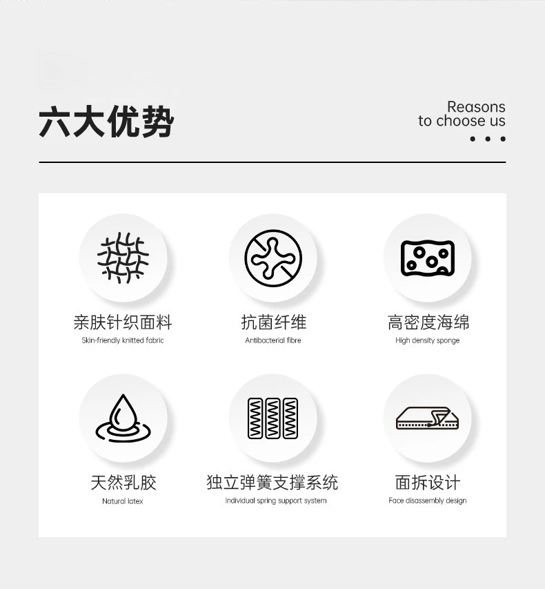 Muelles, látex, colchón, hogar, bolsa enrollable, alta densidad, esponja, hotel