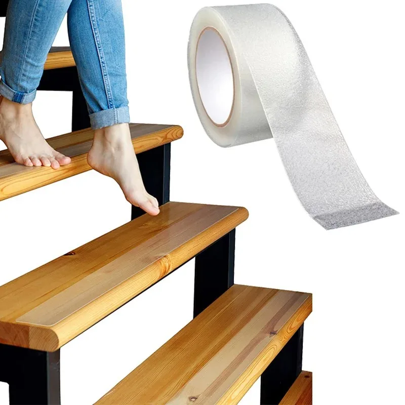 Waterproof And Anti-slip  Providing Excellent Grip  Suitable For Bathtubs  Boats And Stairs5-metre Transparent Anti-slip Tape