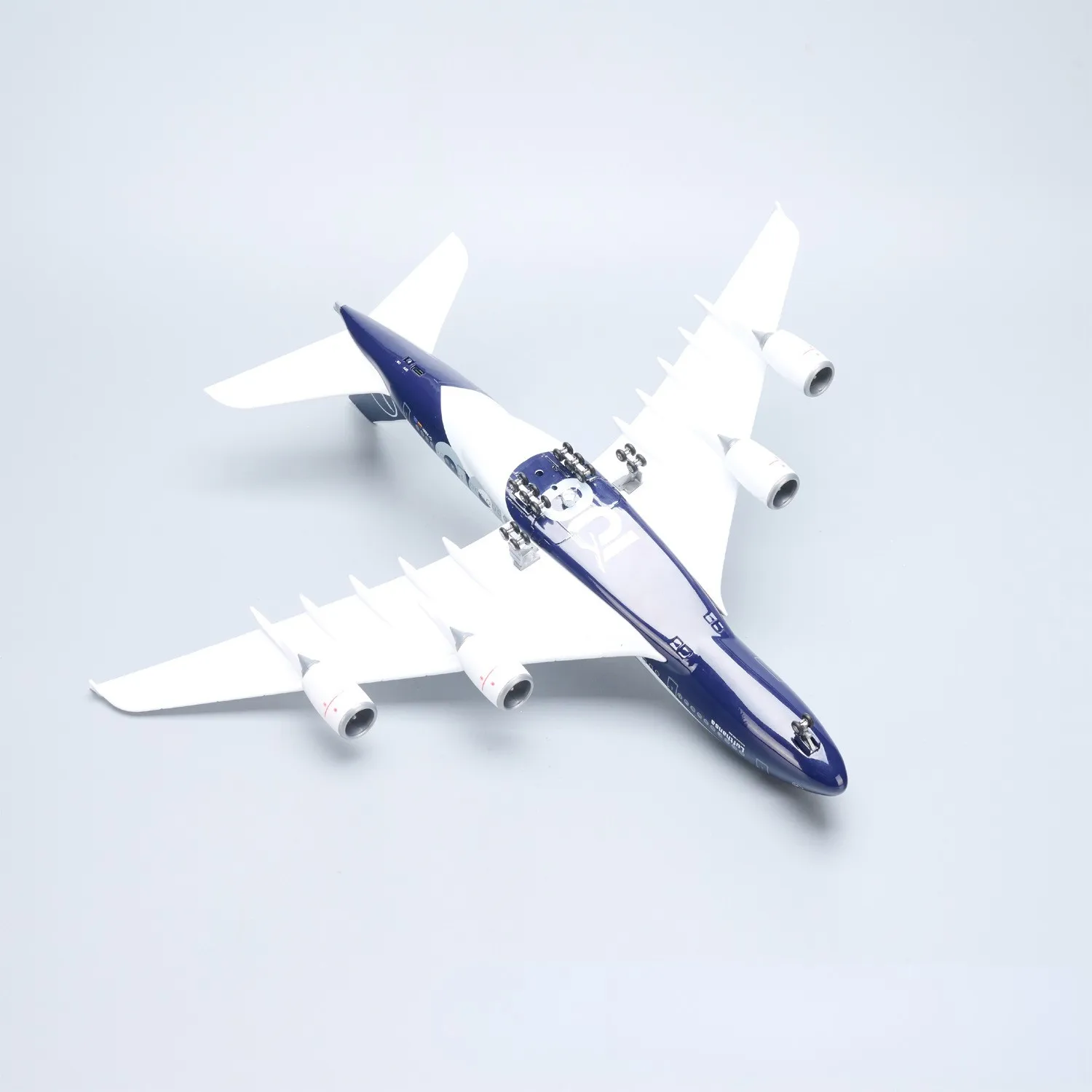 1/160 Large Scale Lufthansa A380 Years Collectible Airplane Model Kit With Stand＆Wheels For Collections Displays or Adult Gift