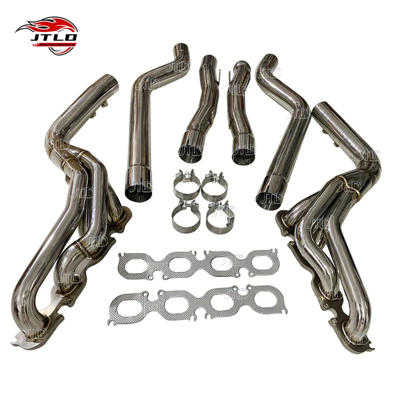 

JTLD Stainless Steel Performance Downpipe Exhaust Header Manifold For Mercedes Benz W204 C63 AMG