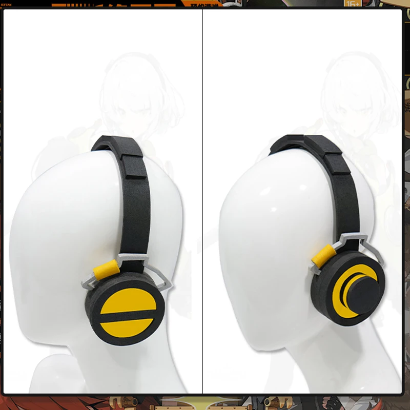 Peluca de Cosplay Zero Anby Demara para mujer, accesorios de Cosplay de ZZZ Anby, auriculares, fiesta de Carnaval de Halloween, juego de rol, pelo blanco