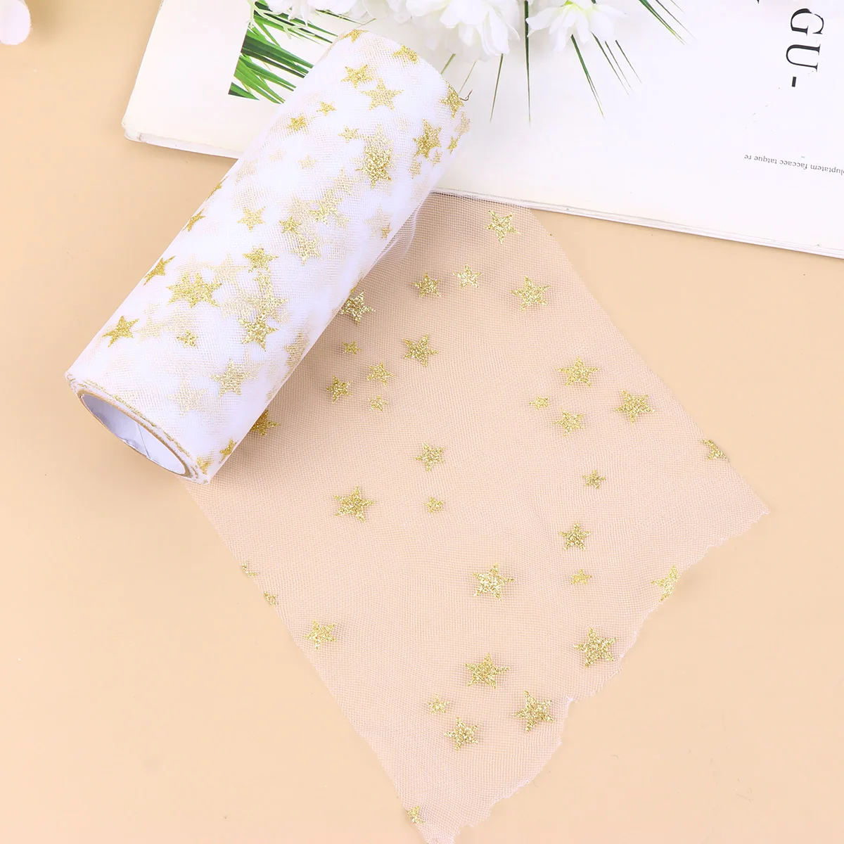 

Glitter Tulle Roll Diy Craft Gauze Party Decoration Wedding Table Skirt Flower Ball Arch Chair Sash Eco-Friendly