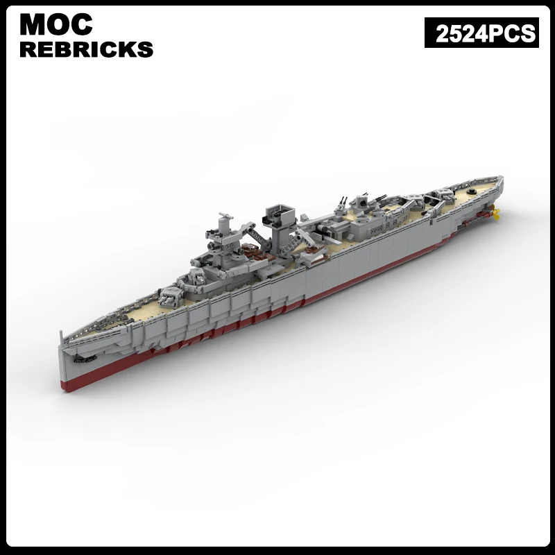 Bloques de construcción MOC de la Marina Real de la Segunda Guerra Mundial, serie militar holandesa, crucero ligero, bloques de modelismo, juguetes DIY, juegos de regalo de Navidad para niños