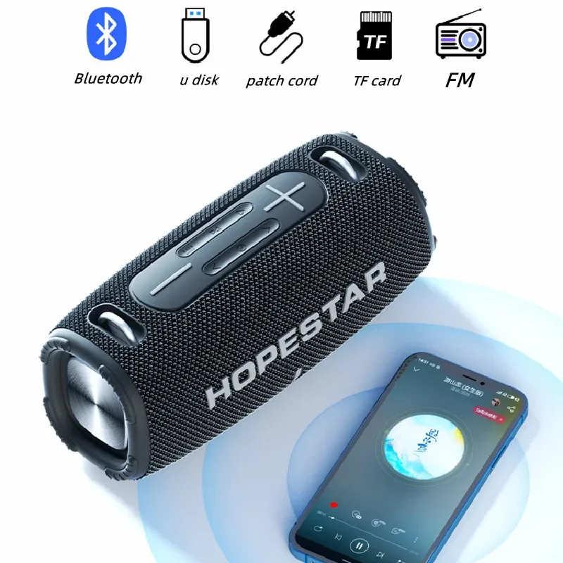 Pozytywki o dużej mocy przenośny głośnik bezprzewodowy Bluetooth Hopestar H50 głośnik basowy nagłośnienie Surround o wysokiej wierności