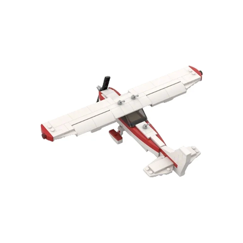 QWERT Civil Light Airliner Model MOC Building Bricks War Equipment Modular Technology Gifts Holiday Assemble Toy Suit Ideal Gift