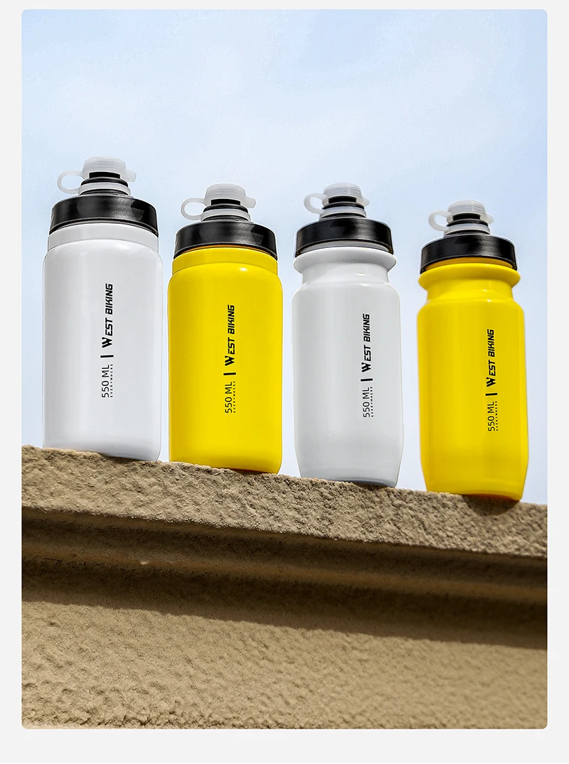 WEST BIKING 550/720ml Quetschbare Fahrrad-Trinkflasche Auslaufsicher BPA-frei Sportflasche für MTB Rennrad Outdoor Pendeln Radfahren – Detail 18