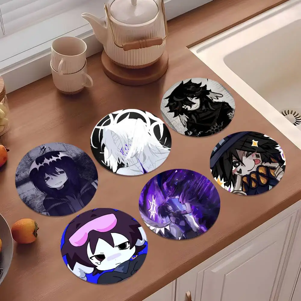 

Two Time Anime Coasters 10cm Round Wooden Suitable For Drinks Tea Coffee Home Gift Choice Holidays