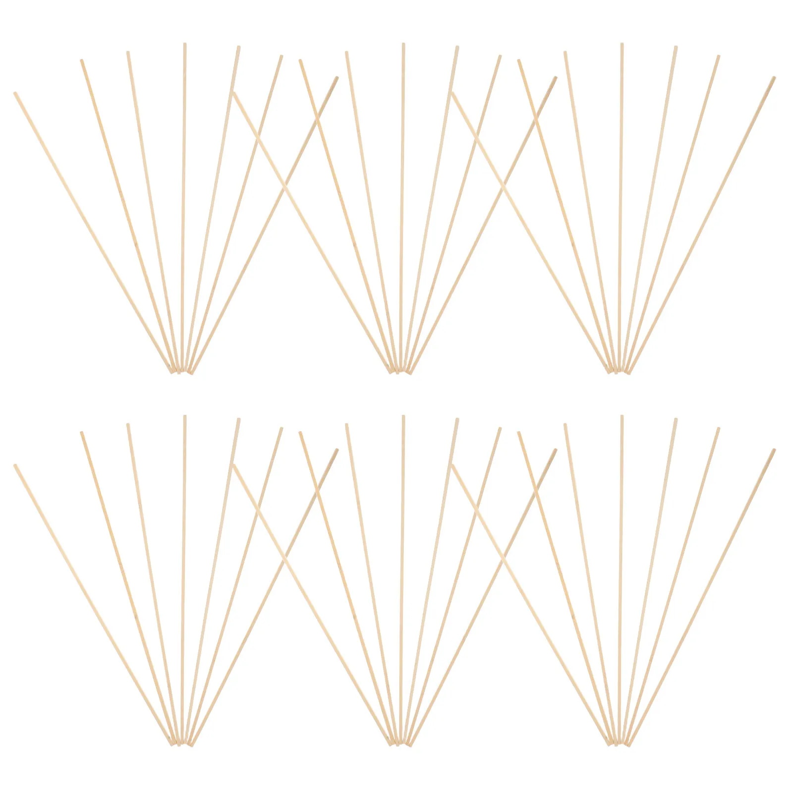 

50Pcs Bamboo Sticks Square for DIY Craft Projects Architectural Miniature Decorations Crafting Landscape Material