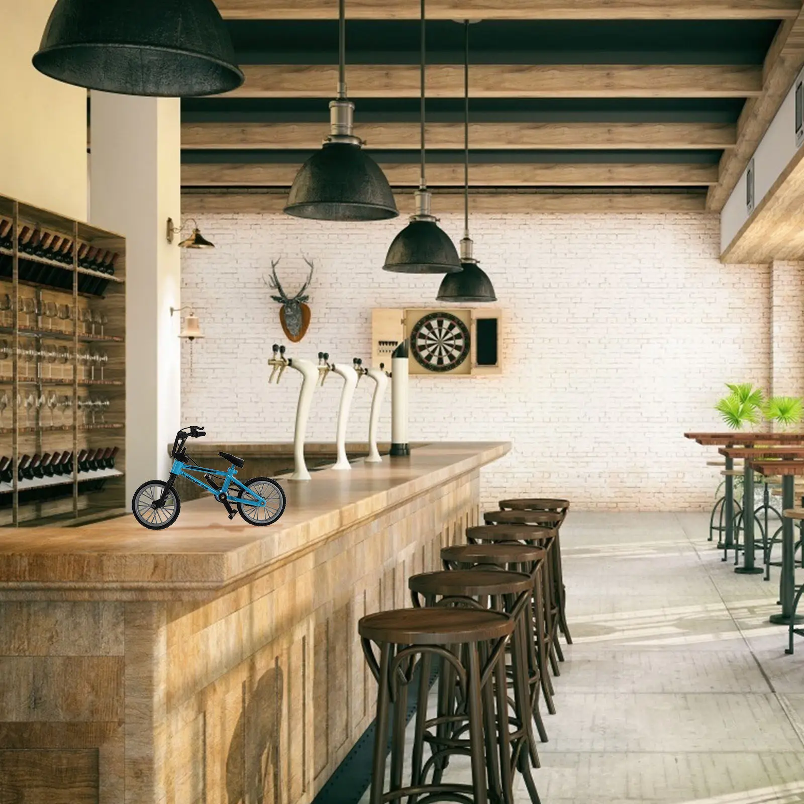 

3Sets Mini Alloy Finger Bike Kids Birthday Gift Simulation Desktop Fingerplay Educational Cognitive Plaything Finger Bikes