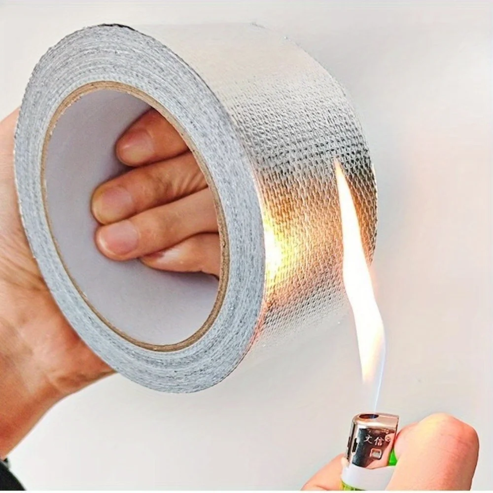 Fiberglass aluminum foil tape, air conditioning pipe wrapping tape, sun protection and thermal insulation, outdoor wrapped pipe