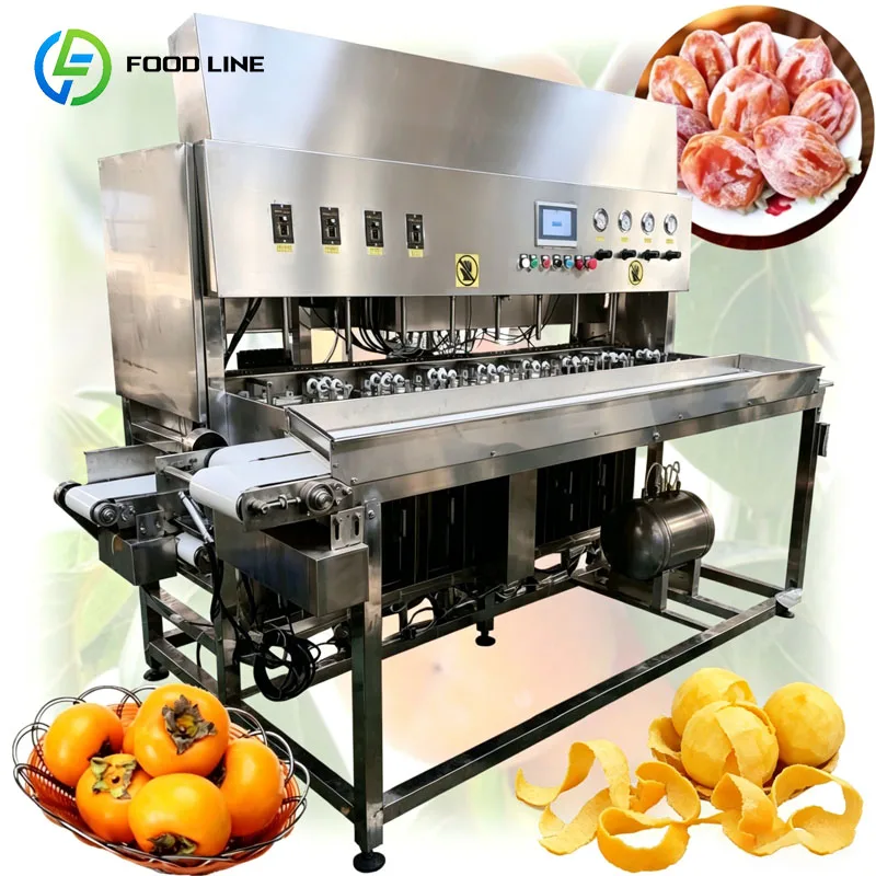 Persimmon Peeling Machine Commercial Pear Apple Peeling Machine Mango Peeling and Slicing Machine Customized