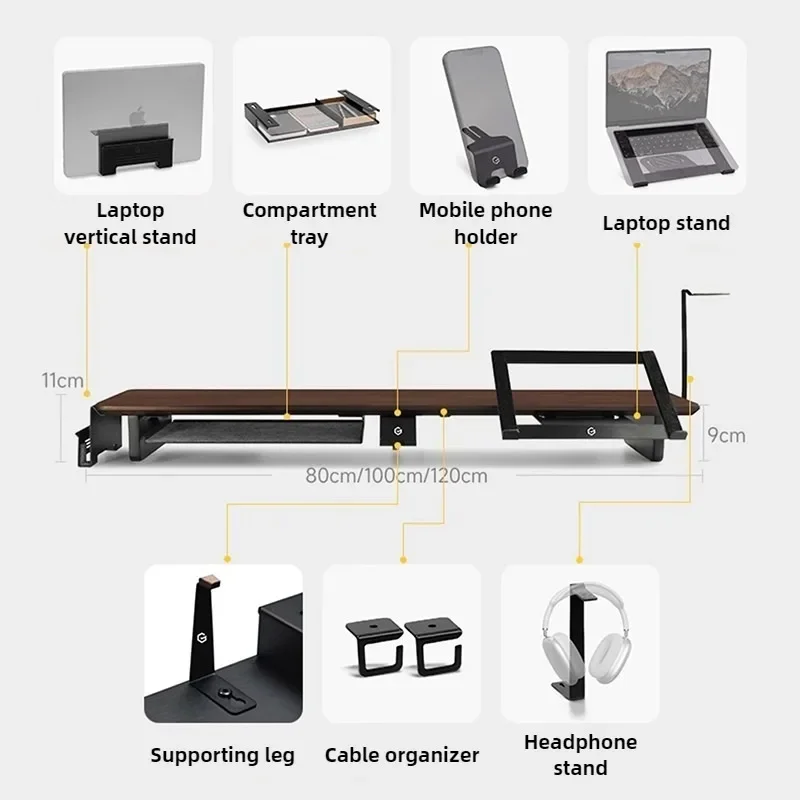 Z3 Special Accessories Office Desktop Rack Expansion Parts Black Phone Computer Stand Cable Organizer Earphone Storage Rack