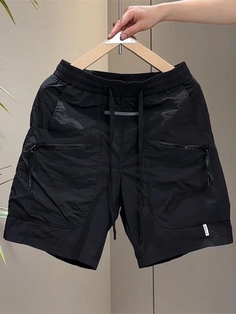 

Летняя молодежная рабочая одежда Faion, мужские прямые пляжные брюки Qui Dry, длина пять четвертей, Tzmz, брендовые повседневные orts