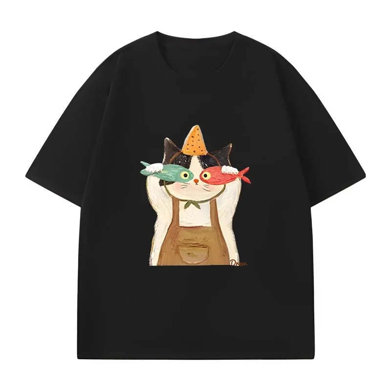 تي شيرت نسائي مقاس كبير برسومات جرافيك بأكمام قصيرة، فضفاض وكاجوال، ناعم ومريح للتنفس، رياضات خارجية #1