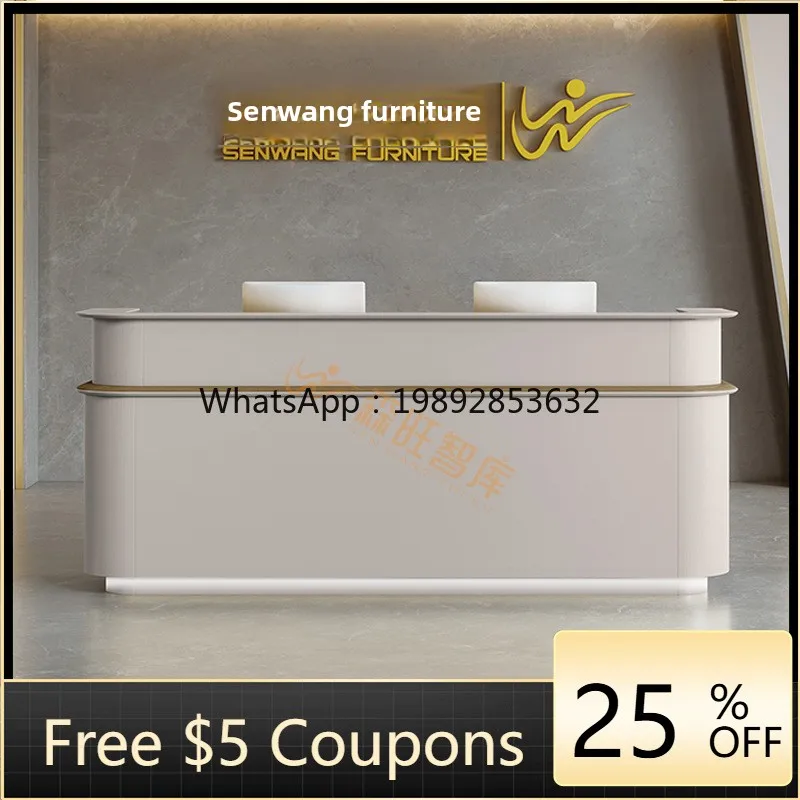 

LYY Company Front Hotel Reception Desk Modern Simple Front Desk Restaurant Cashier Counter