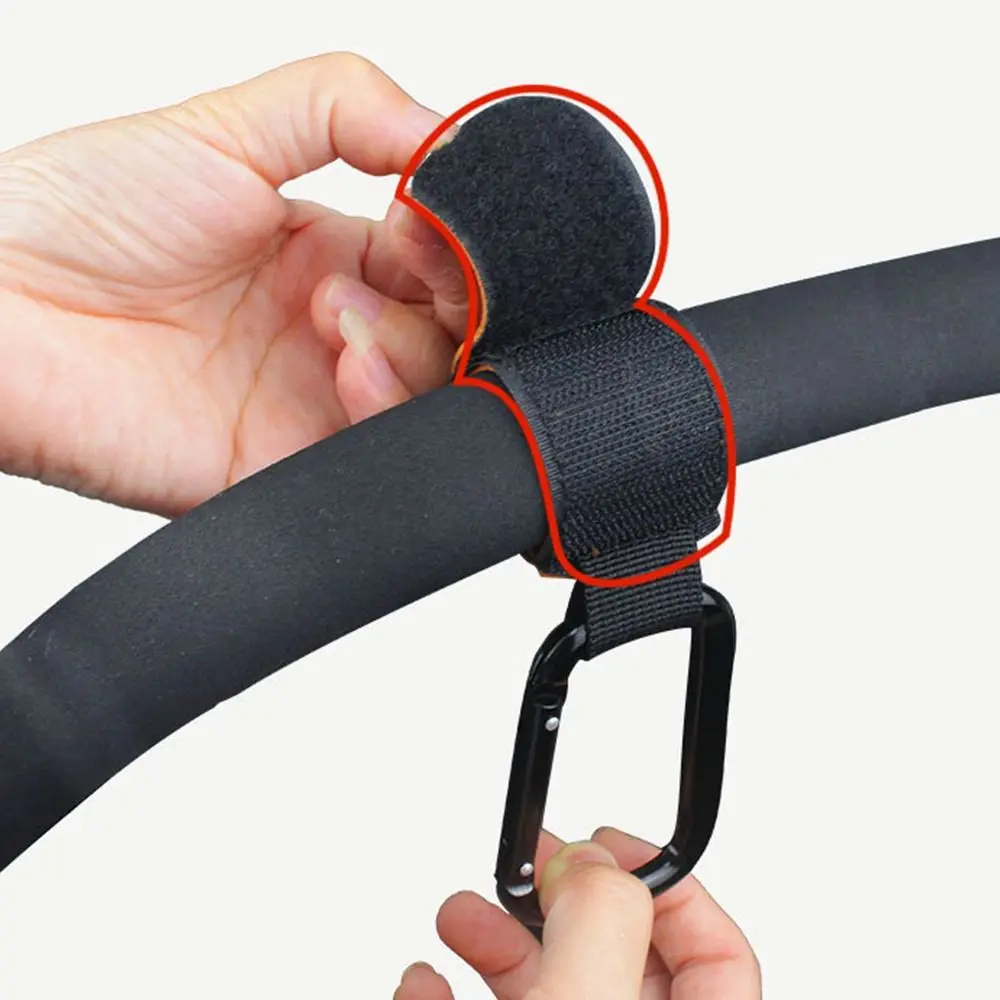 New Universal Stroller Hooks Brown Adjustable Stroller Ideal Stroller Accessories for Shopping