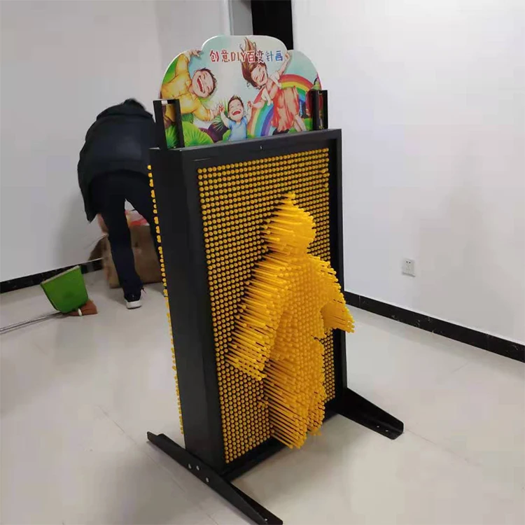 

High Quality 3d Blocks Panel Decorative Pin Screen Toy Pin Wall Game for Amusement Park