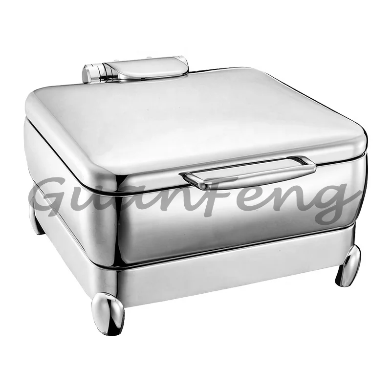 Hotel Restaurant 304 Stainless Steel Buffet Stove Chafing Dish Steam Food Warmer Set