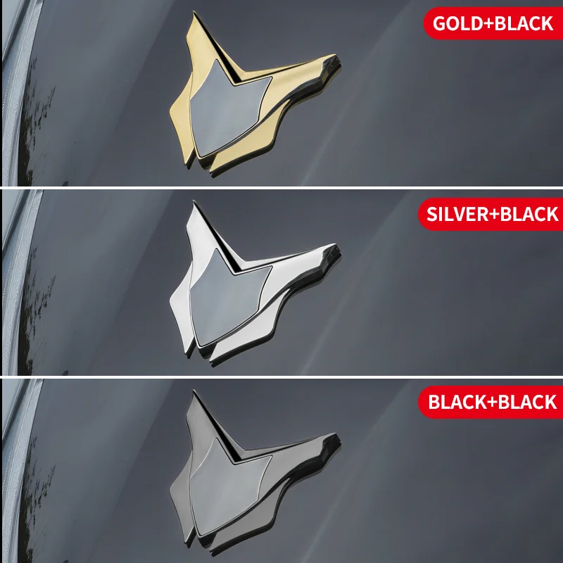 ملصقات معدنية عالمية للسيارات والدراجات النارية بشعار مخصص من الفولاذ المقاوم للصدأ شارات زخرفية ملحقات التصميم الخارجي للمركبة #4