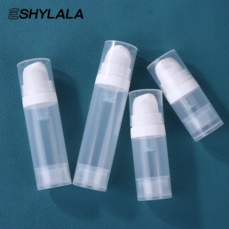 5-50ml Mini Portable Vacuum Press Type Bottle Refillable Makeup Cosmetics For Cream Gel Moisturizers Liquid Lotion Bottles