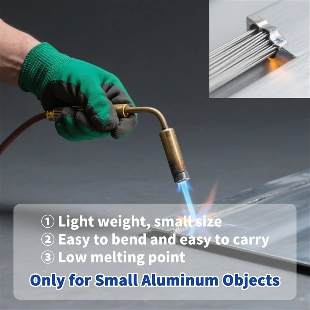 Reliable- 60 Pcs Low Temp Aluminum Brazing Rods, 1/16