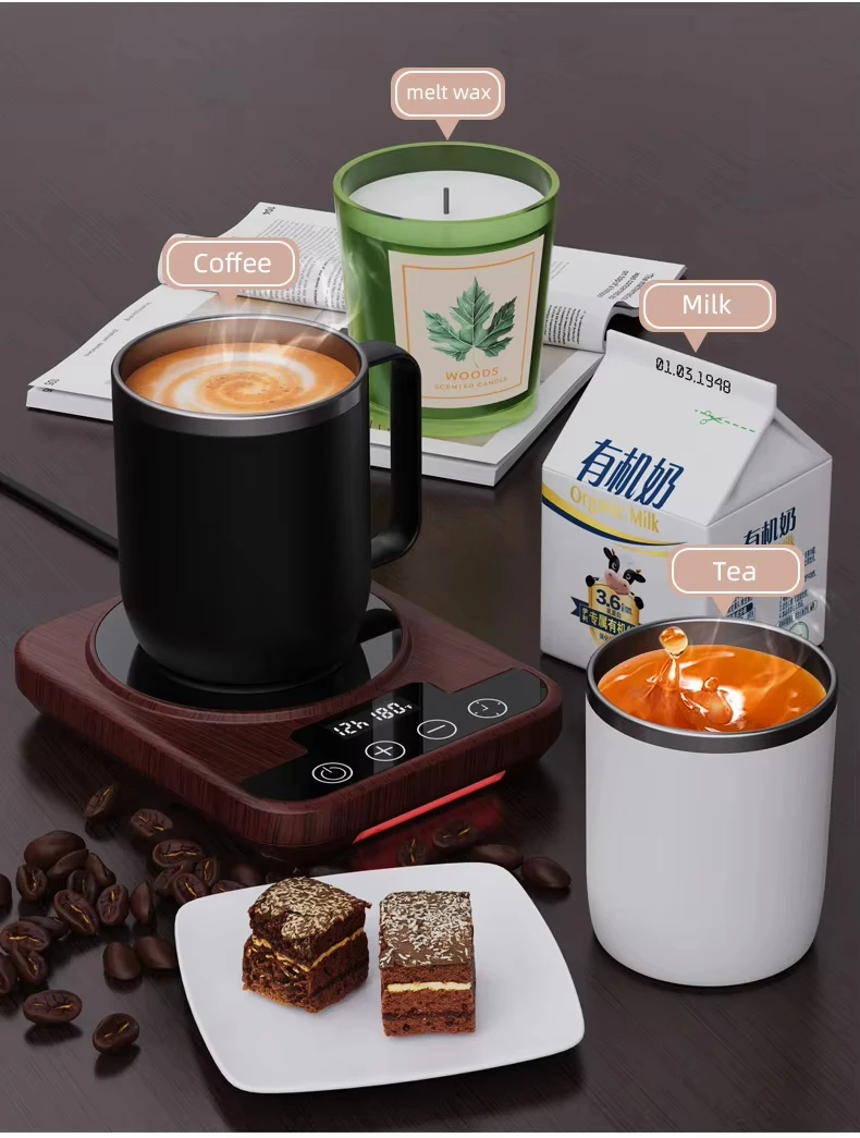 Cup Heater Coffee Mug Warmer Yeast Fermentation Thermostat Electric Hot Plate Warmer Coaster Heating Pad 110V/220V image 5