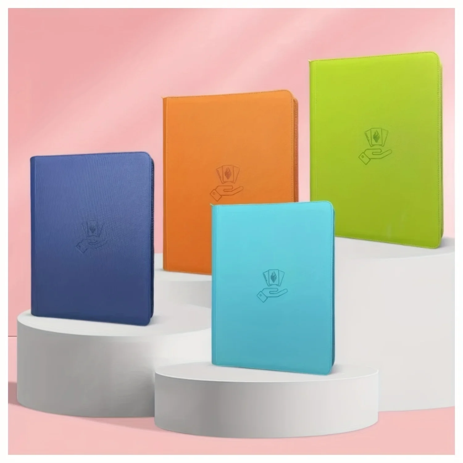 Raccoglitore per carte collezionabili con 12 tasche con cerniera per 480 carte Tasche con caricamento laterale sicuro Cartella per album di carte collezionabili |   Compatibile con MTG