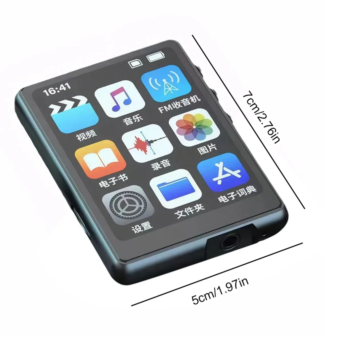 POP-l32G Pemutar MP3/4 Pemutar Musik Lossless Layar Sentuh Bluetooth HiFi MP4 Walkman dengan Speaker