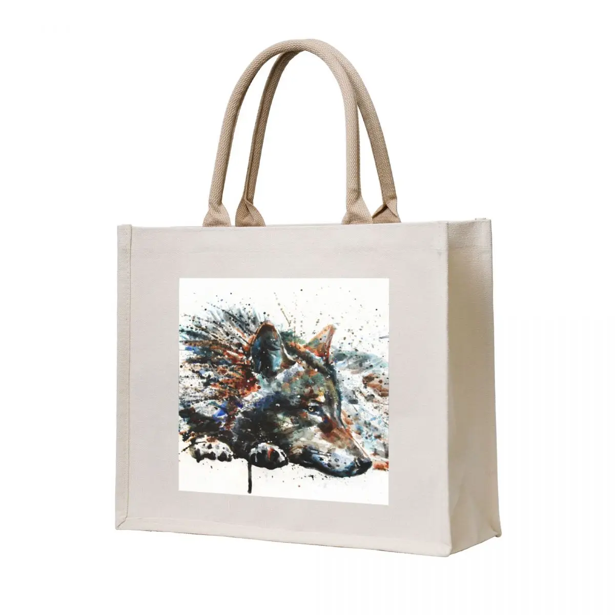 

Wolf 2 Tote Bag Handbags eco bag folding bags luxury women bag for beach